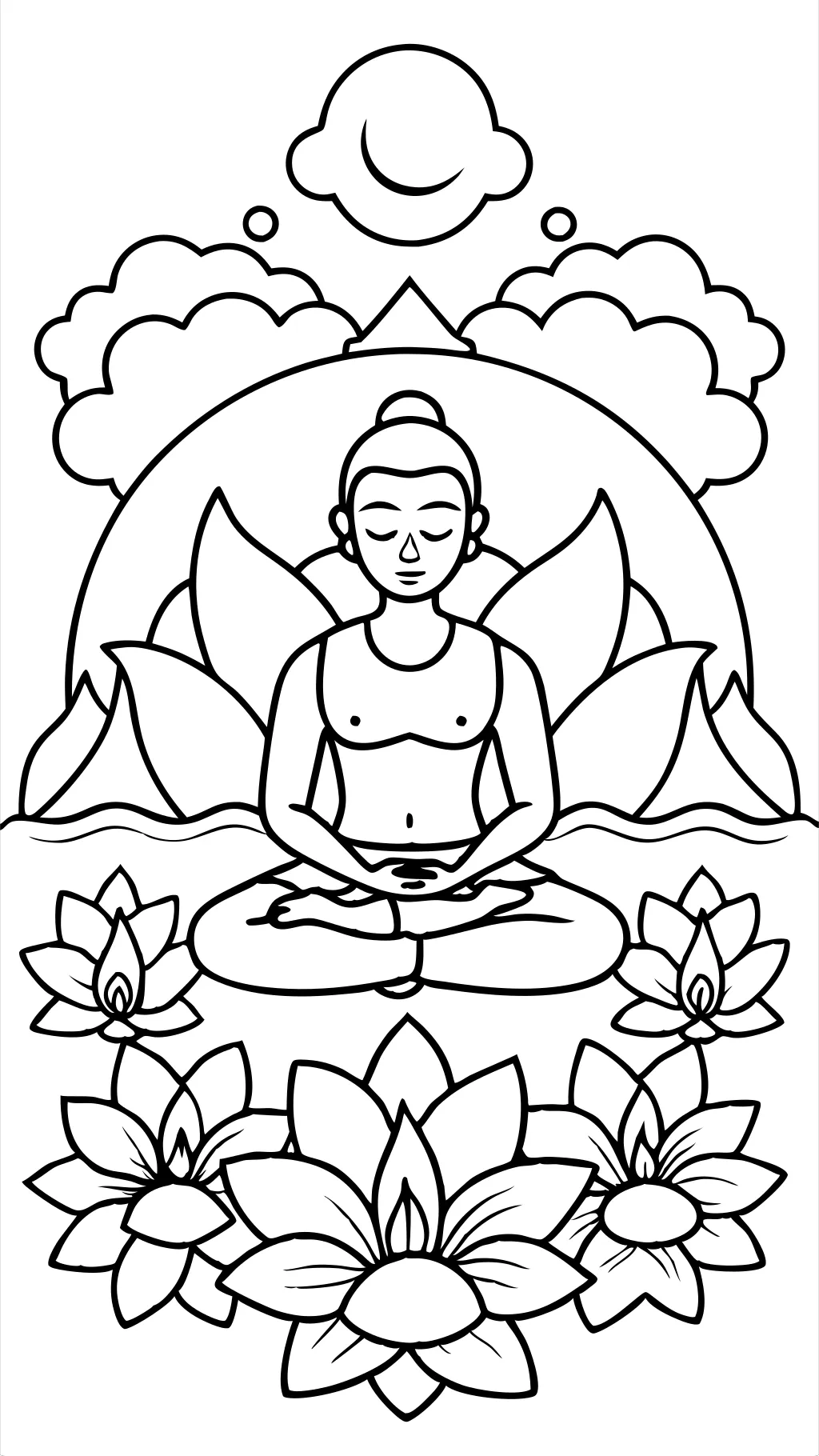 meditation coloring pages